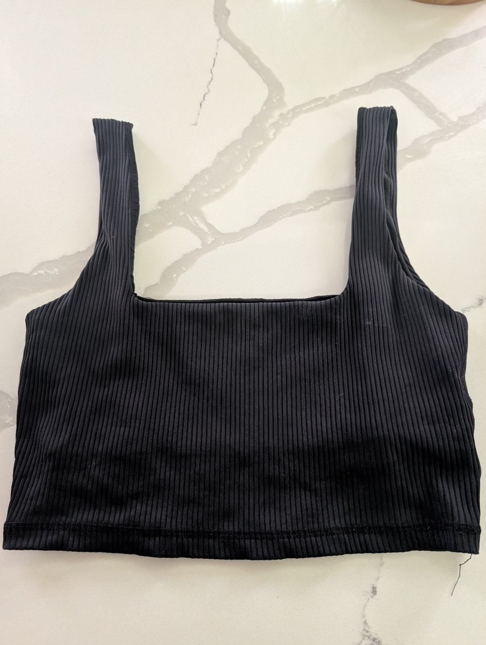 Glyder Ribbed Square Neck Sports Bra